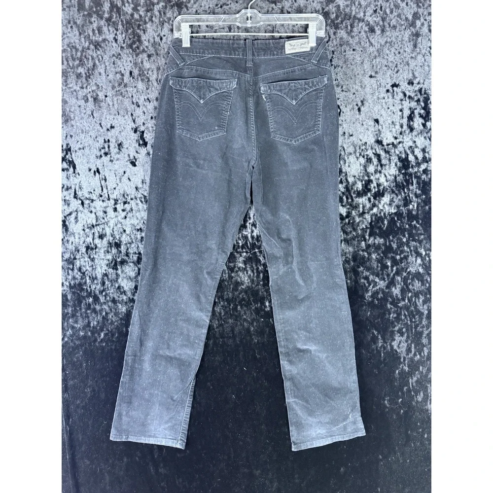 Levis‎ 505 Jeans Mens 29x32 Black Corduroy Pants Regular Straight Leg